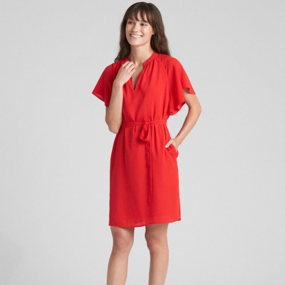 NWT - Short Sleeve Red Dress